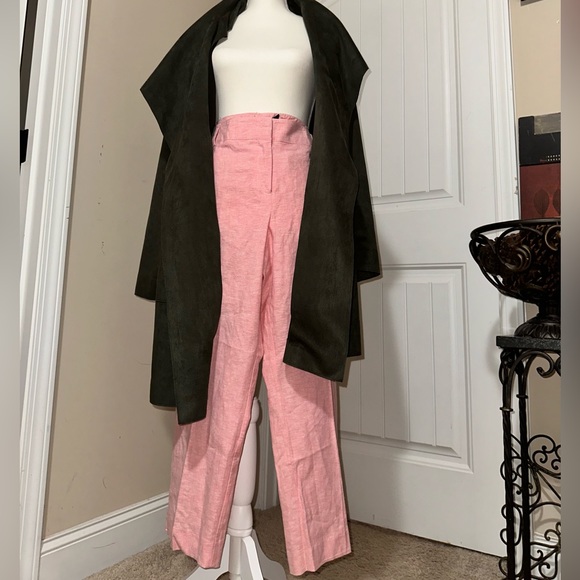 7th avenue New York and Company straight leg linen pants - Picture 7 of 10